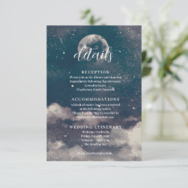 Kort för dagskammare i Starry Natt Moonlight Bröll