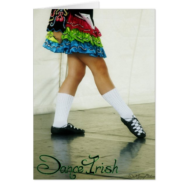 Kort för dansirländaregrönt (Framsidan)