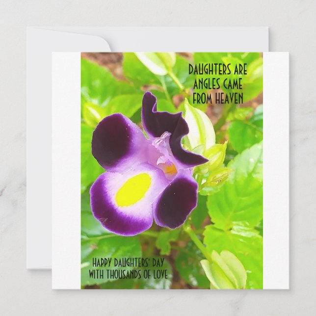 KORT FÖR DAUGHTERDAG (Framsida)