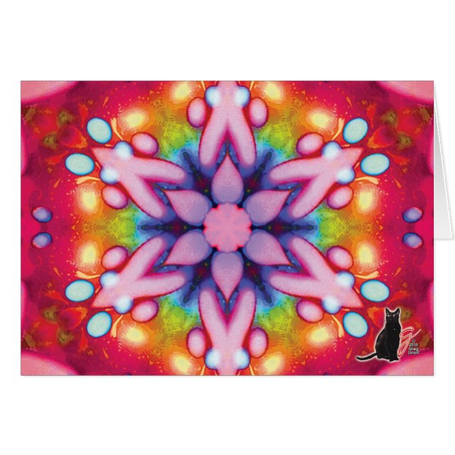 Kort för Deelish Kaleidoscopehälsning (Framsidan Horizontal)