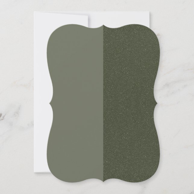Kort för delad Struktur för elegant Moss Grönt - A (Framsida)