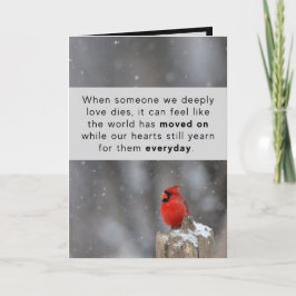 Kort för delning av kardinalminne