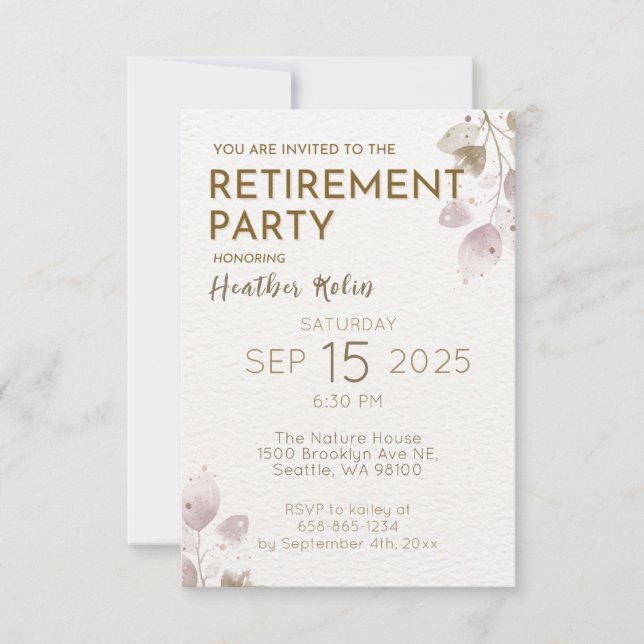 Kort för den digitala Eleganten Blommigt Pension P (Framsida)