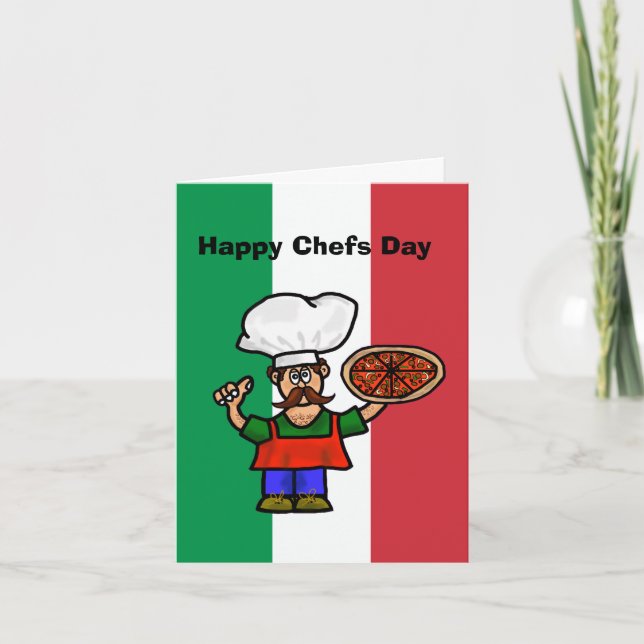 Kort för den italienska kookens dag (Framsida)