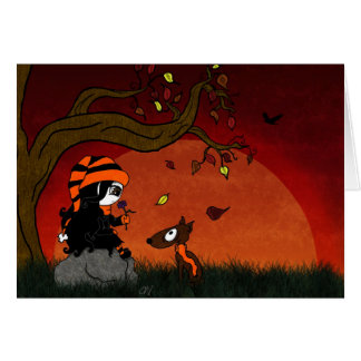 "Kort för den sist blomman" Hälsningskort