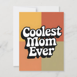 Kort för det äldsta Mamma någonsin Retro Groovy Mo