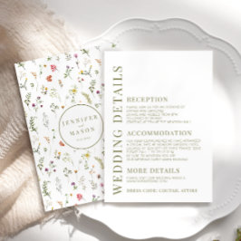 Kort för detaljer om skuggfärgade jaktblommor bröl