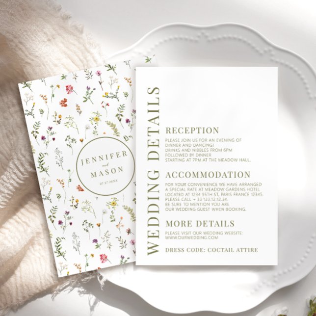 Kort för detaljer om skuggfärgade jaktblommor bröl (Skapare uppladdad)