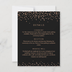 Kort för detaljförslutning för ro guld och Glitter