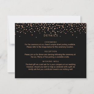 Kort för detaljförslutning för ro guld och Glitter