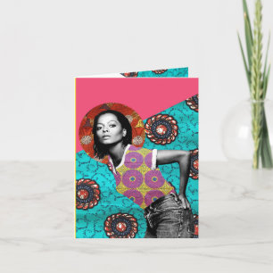 Kort för Diana Ross afrikanskt trasahälsningar