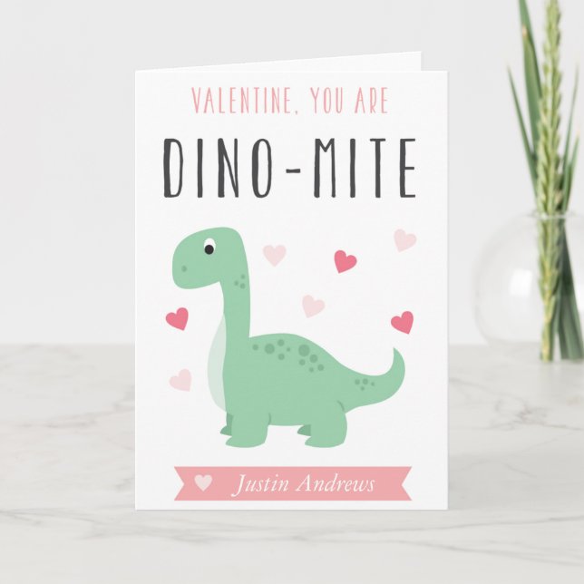Kort för Dino-Kvalster valentinhälsning (Framsida)