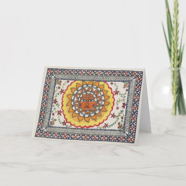 Kort för Diwali solhälsning (Framsida)