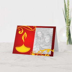 kort för diwalihälsningfoto: älskvärt ljust