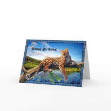 Kort för djungelskönhettillfälle