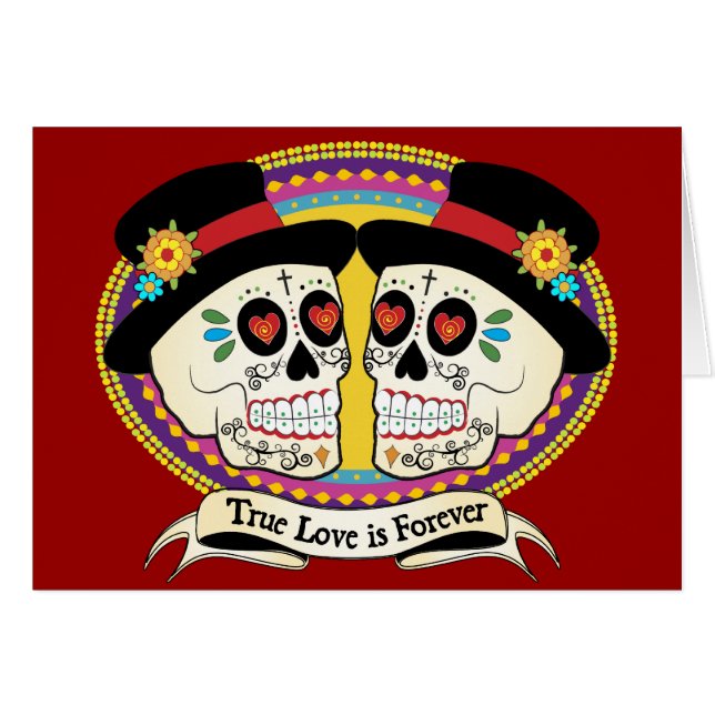 Kort för DOS Novios (2 brudgummar) (Framsidan Horizontal)