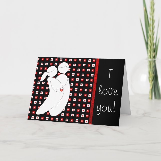 Kort "för dubbel kärlek" (Framsida)