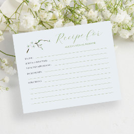 Kort för Dusty blue blommigt-möhippa