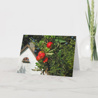 Kort för duvaäpplehälsning