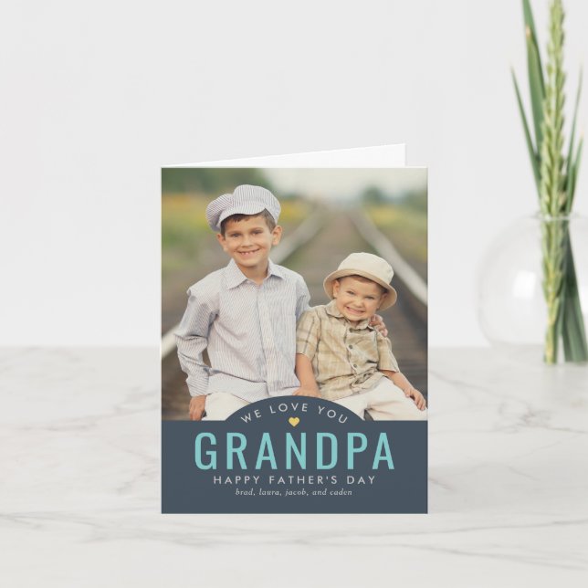 Kort för EDITABLE FÄRG Fars dag (Framsida)