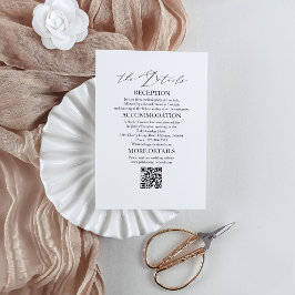 Kort för Elegant bröllop-detaljer