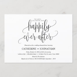 Kort för elegant brölloprepetition middaginbjudan