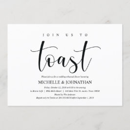 Kort för elegant brölloprepetition middaginbjudan