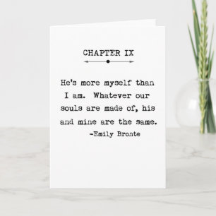 Kort för Emily Bronte citationsteckenhälsning