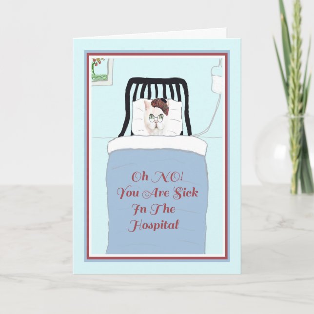 Kort för en katt på djursjukhuset (Framsida)