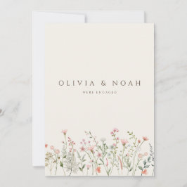 Kort för enkel anmälan om Förlovning av Wildblomma