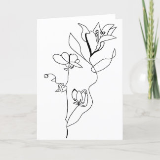 Kort för enkel Blommigt