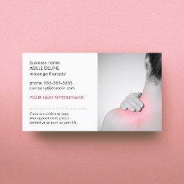 Kort för enkel Elegant Kvinnor i bakåtmassage