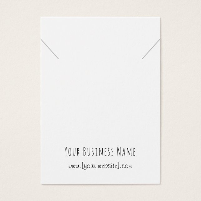 Kort för enkel handskrift av Necklace Pendant-Visn (Framsidan)