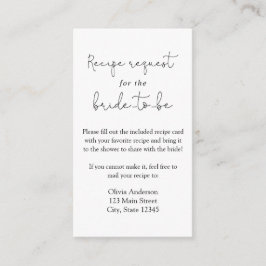 Kort för enkel kallgrafi av begäran om recept-hölj