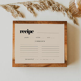 Kort för enkel Möhippa för elegant och chic