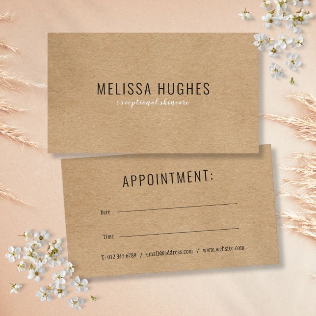 Kort för enkel Möte påminnelse för professionell (Professional Simple Appointment Reminder Card)