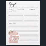 Kort för enkel Rosa Mixer Blommigt Kake Bakery Rec Reklamblad<br><div class="desc">Sidan för recept på matningsmixer för matarberedare för matrisblandare för matarberedare för matrisblandare för matrisblandare. Designad av Blackberry Boulevard.</div>