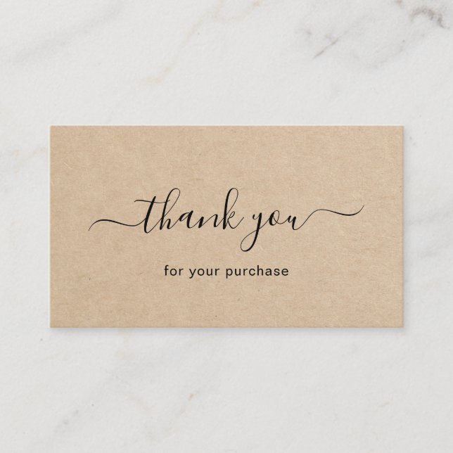 Kort för enkel rustik Elegant (Framsida)