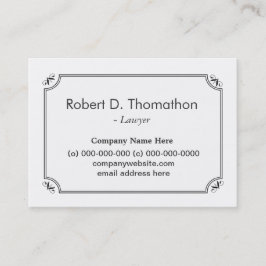 Kort för enkel, vit, informativ profil