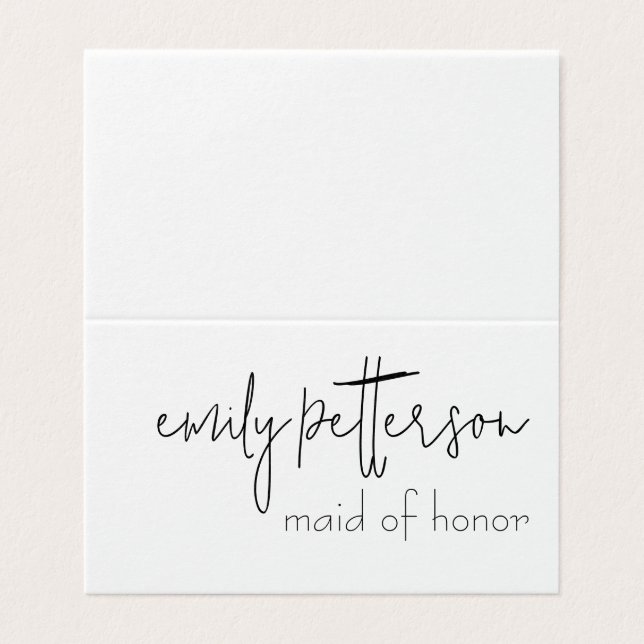 Kort för enkelt kvitto (Utsida ovikt)