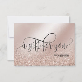 Kort för enkelt och modernt guld-certifikat från R