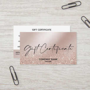 Kort för enkelt och modernt Guld-certifikat från R