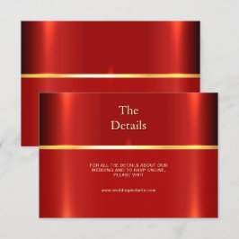 Kort för enkelt rött detaljerat hölje