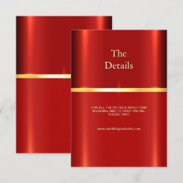 Kort för enkelt rött detaljerat hölje