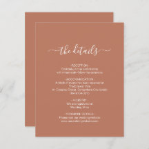 Kort för enkelt terracotta-hölje