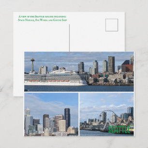 Kort för ett kollage av Seattle's Skyline