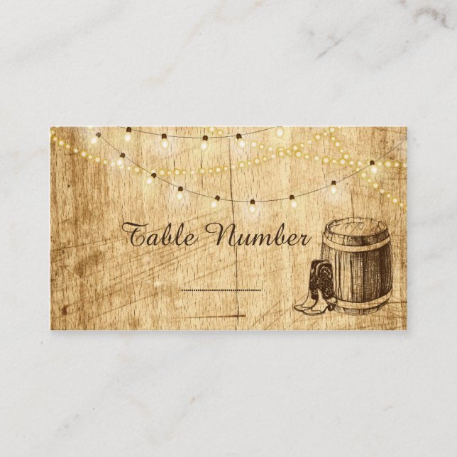 Kort för ett Landsbyggsbröllop (Framsida)