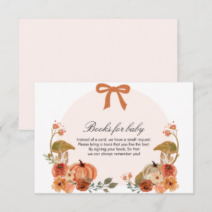 Kort för Fall Bow Boho Pumpkin Babydusch-hölje