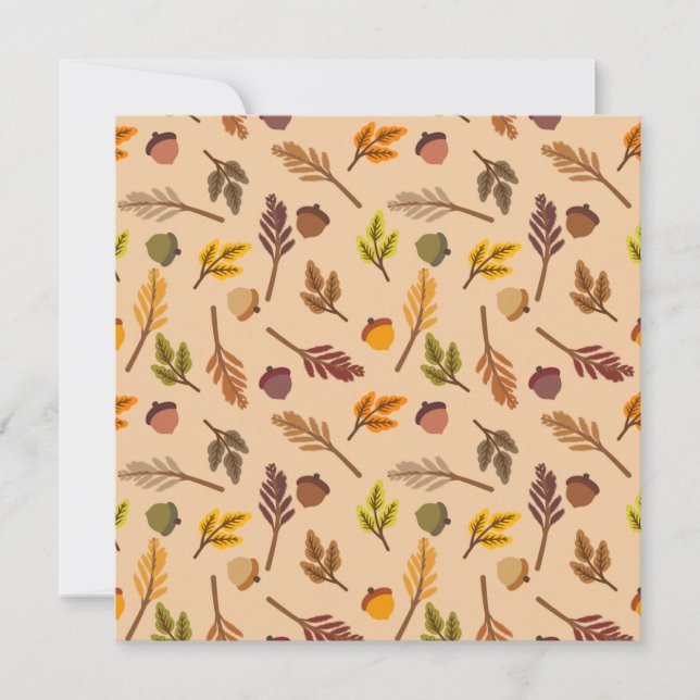 Kort för Fall Foliage-hälsning (Framsida)