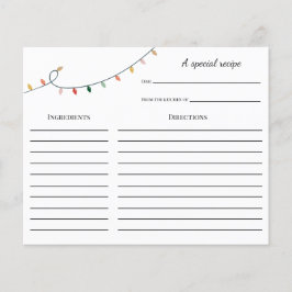 Kort för färgad och Roligt julrecept